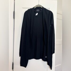 Theory Open Front Lightweight Ribbed Cardigan (Small)